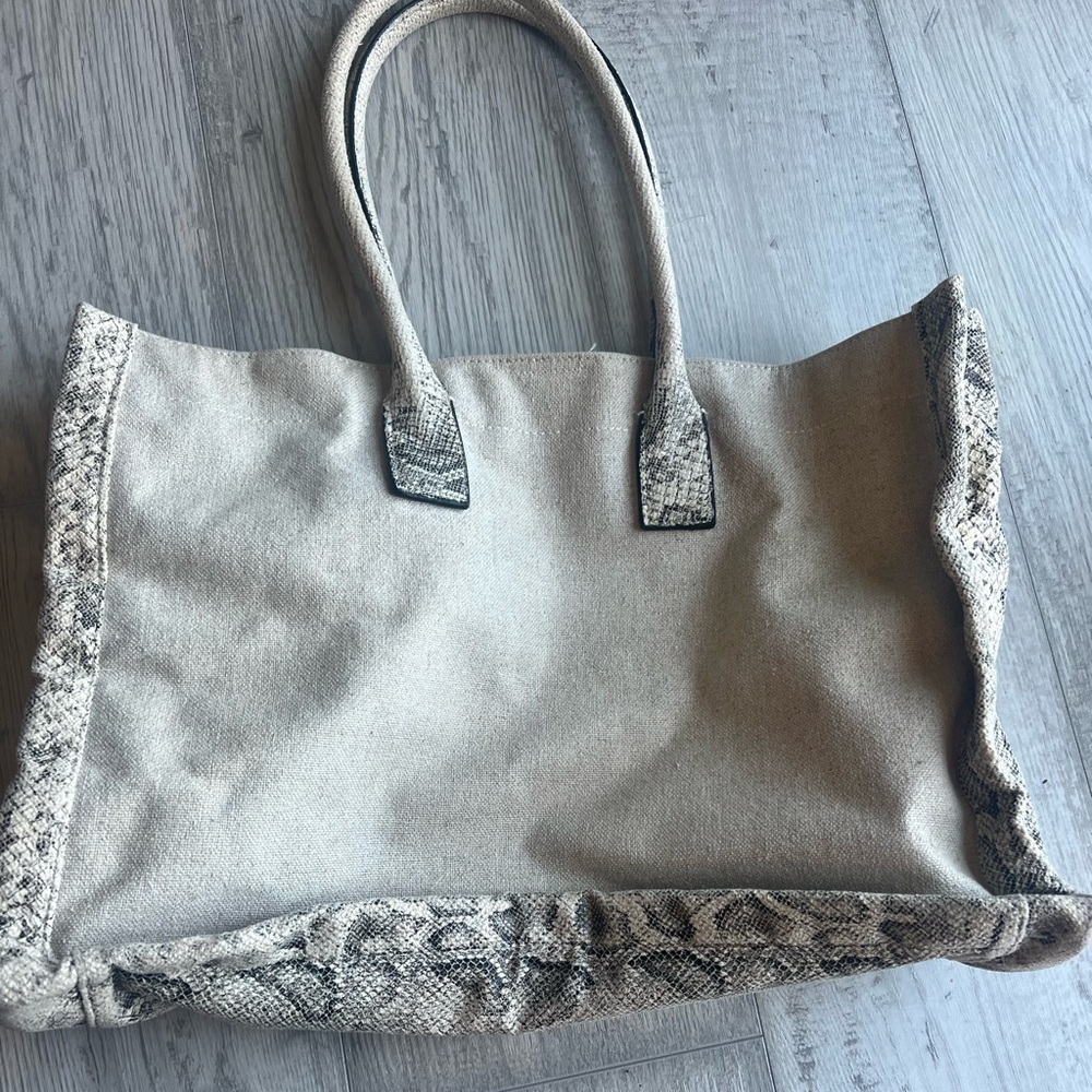 Snakeskin work tote bag - Picture 2 of 7